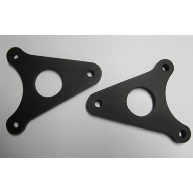 Universal Footrest bracket (pair ) 85mm centres - Black